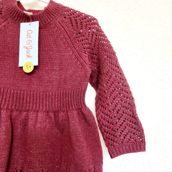 Cat & Jack Toddler Girl's Sweater Dress - Picture 3 of 7